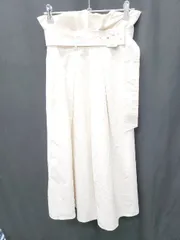 ◇ ◎⊂ PROPORTION BODY DRESSING ウエストベルト ロング フレア スカート サイズ2 アイボリー レディース P  【1409250019050】