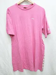 ◇ ⊂ FILA フィラ Tシャツ 半袖 ミニ丈 ワンピース サイズF ピンク　レディース P  【1409250040658】のサムネイル