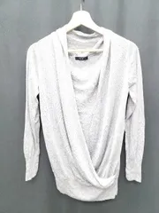◇ ⊂ COMME CA ISM コムサイズム カシュクール 長袖 ニット　カットソー サイズF グレー レディース P  【1409250039928】