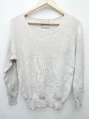 ◇ ⊇ PROPORTION BODY DRESSING Vネック 長袖 ニット セーター サイズFR ベージュ系 レディース メンズ P  【1409250039195】