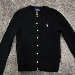 ガールズ 12-14 A級 24年 @ ポロ(POLO)ラルフローレン ケーブル カーディガン
