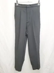 ◇ Θ AMERICAN HOLIC ウエストタック　センタープレス スラックス サイズS ブラック レディース P  【1409250049590】