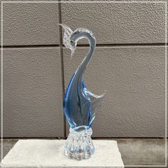 MultiGlass スワン ガラス置物 2点セット - メルカリ
