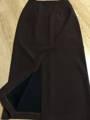 ヴィンテージショップ ブラウン ロング丈スカート