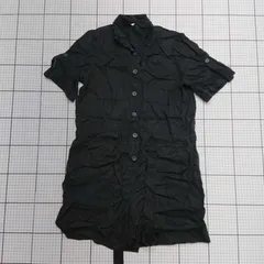 ◇ ⊂ 【スライ SLY】030FAZ33-0590 半袖シャツワンピース ブラック系 フリーサイズ レディース E  【1508260035859】