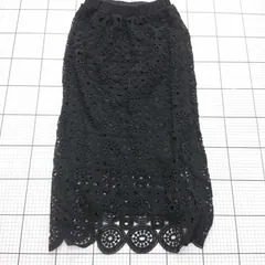 ◇ Θ 【ルノンキュール Lugnuncure】TNS-1506090 レーススカート ブラック系 フリーサイズ レディース E  【1509190043730】