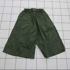 ◇ ⊂ 【ダブルビー DOUBLE.B】62-3202-261 ワイドパンツ 日本サイズ120 カーキ系 綿100％ レディース E  【1509190043709】