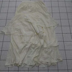 ◇ ⊇ 【アンドイーブス archives】SK-1713 フリルティアードスカート アイボリー系 Mサイズ レディース E  【1509190043976】