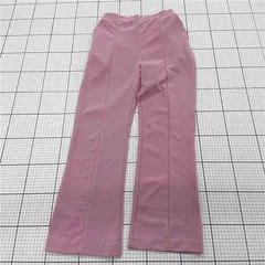 ◇ Θ ハグユー HUG.U センタープレスフレアパンツ ピンク系 レディース E  【1511060021410】