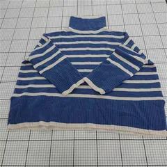 ◇ ⊇ アルマデザイン Alma Design ボーダー タートルネックニット Mサイズ レディース E  【1511060025081】