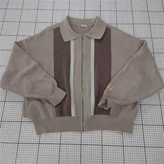 ◇ ⊇ ジャバ JaVa. JV1050128 ジップアップニットカーディガン ベージュ系 Sサイズ レディース E  【1511060024862】