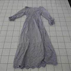 ◇ Θ ナイスクラップ NICE CLAUP レースロングワンピース ラベンダー系 レディースF E  【1511060025180】