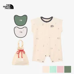 ザ・ノース・フェイス ベビー THE NORTH FACE NTB12567 B L-PILE ROMPE 2P ラッチパイルロンパース＆2Pビブ 出産祝い ギフト スタイ ノースフェイス ベビー ロンパース スタイ ギフト 出産祝い 新生児 誕生日 プレゼン