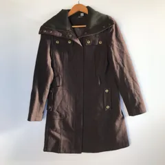 ZARA BASIC ウールコート レディース M ブラウン 3082202512270035