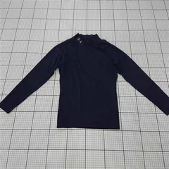 ◇ ⊇ アンダーアーマー UNDER ARMOUR ヒートギア コンプレッション 長袖トップス メンズ L ネイビー系 E  【1511060029195】
