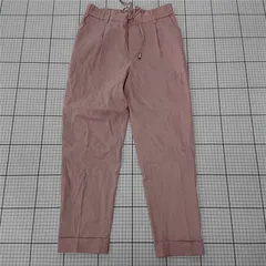 ◇ ⊂ マルティニーク martinique リネン混テーパードパンツ ピンク系 レディース E  【1511060029119】