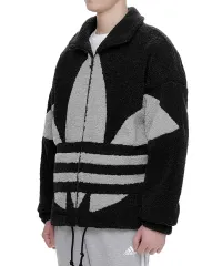 (S) ユニセックス adidas BIG トレフォイル フリース ジャケット アウター