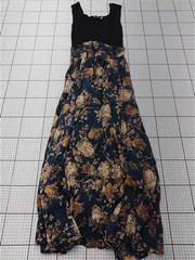 ◇ ⊂ ワンピース ココディール Coco Deal ノースリーブ切替花柄ロングワンピース 2 レディース E  【1511110023326】