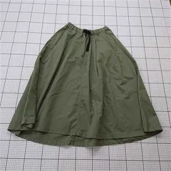 ◇ Θ ニコアンド niko and ... ST83CM01AD フレアスカート カーキ系 レディース3 E  【1511120008894】