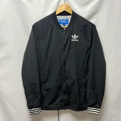 正規品/95 adidas アディダス ヨーロッパ 刺繍 ブルゾン ブラック コーチジャケット