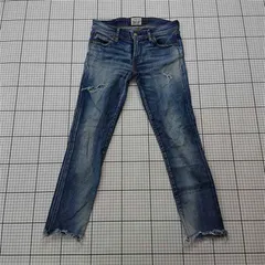 ◇ Θ アングリッド Ungrid 111611442002 ダメージデニムパンツ ブルー系 レディース25 E  【1511120017599】