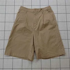 ◇ Θ ナノ・ユニバース nano・universe チノショートパンツ ベージュ系 L メンズ E  【1511120016752】