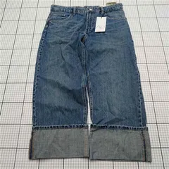 ◇ Θ ザラ ZARA MID-RIESE FOLD-UP デニムパンツ EUR38 レディース E  【1512010007881】