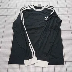 ◇ Θ アディダス adidas オリジナルス 3ストライプ 長袖Tシャツ ブラック系 メンズ M E  【1512010007300】