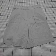 ◇ ⊂ スピックアンドスパン Spick & Span リネン混ショートパンツ グレー系 38 レディース E  【1512010008574】