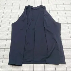 ◇ Θ シップスデイズ SHIPS Days ノーカラージャケット ネイビー系 Lサイズ メンズ E  【1512020011175】