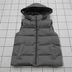 ◇ Θ ロペピクニック ROPÉ PICNIC フード付き中綿ベスト グレー系 レディース 38 E  【1512020011144】