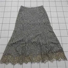 ◇ Θ イエナ IENA レーススカート グレー系 38サイズ レディース E  【1512020010925】