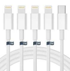iPhone 充電ケーブル ライトニングケーブル usb-c 【1m+1m+2m+2m 4本】充電ケーブル タイプc 20W対応 PD急速充電 タイプC ライトニング 充電 超高耐久 高速データ同期 タイプC コード