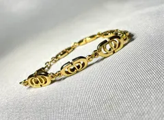 Christian Dior クリスチャンディオール マルチCDデザイン ヴィンテージ チェーンブレスレット 18cm ゴールド 男女兼用