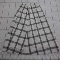 ◇ Θ エニィスィス anySiS チェック柄フレアスカート ホワイト系 S レディース E  【1512020016736】