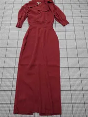 ◇ ⊂ リエンダ rienda 110FS773-0520 ダブルボタンロングワンピース オレンジ系 S レディース E  【1512020022928】