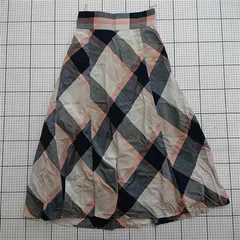 ◇ ⊂ ブルーレーベル クレストブリッジ チェック柄フレアスカート 55S26-326-28 レディース E  【1512020029415】