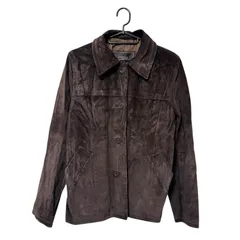 【一点商品】COACH コーチ メンズ アウター スエードレザージャケット ブラウン レザー100% Mサイズ B24