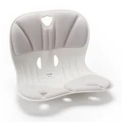 【数量限定】【1日2万台売れた“瞬間フィット”】カーブルチェア ワイド 猫背 腰痛 姿勢 矯正 骨盤サポートチェア 座椅子 椅子 骨盤から姿勢をサポート クッション オフィス 軽量 Curble Chair Wider (本体 グレー)