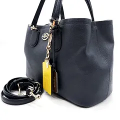 ✨良品✨ COACH コーチ トートバッグ ハンドバッグ ショルダーバッグ レザー 革 ブラック 黒色 キーホルダー ユニセックス 男女兼用 メンズ レディース
