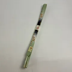 【美品】 帯締め 優品 フォーマル 花 金糸 薄緑 正絹 和装小物  【中古】
