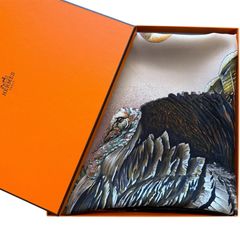 新同】HERMES エルメス カレ90 テキサス動植物図鑑 タグ有 シルク