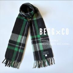 Cdfgh様専用◇BEGG & CO ウールアンゴラ ソリッドストール ネイビー