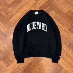 M Champion チャンピオン ブラック ブルーヤード ロゴ スウェット