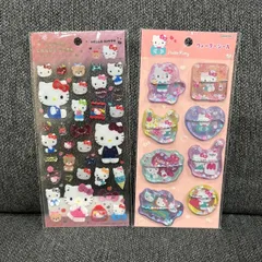 正規品 ハローキティ シール 2点セット クリアキャンディーシール ぷっくり ウォーターシール サンリオ キラキラ デコ