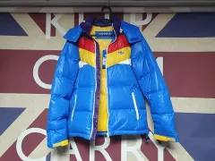 アディダス ダウン ダック ダウン フード アウター M 95 ブルー