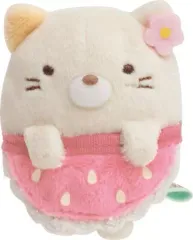 【中古】ぬいぐるみ ねこ てのりぬいぐるみ 喫茶すみっコでいちごフェアテーマ 「すみっコぐらし」