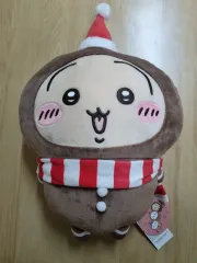 ちいかわ うさぎ ジンジャーマン BIG ぬいぐるみ クリスマス ファー パレード