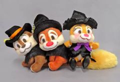 [중고] 봉제인형 칩 & 데일 & 클라리스 (가장) 봉제인형 배지 세트 [디즈니 할로윈 2022] 도쿄 디즈니 리조트 한정