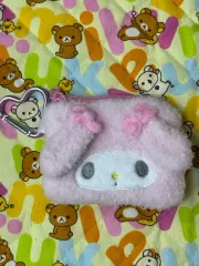 サンリオ マイメロディ ボア生地 フラット ミニ ポーチ 日本正規品 新品